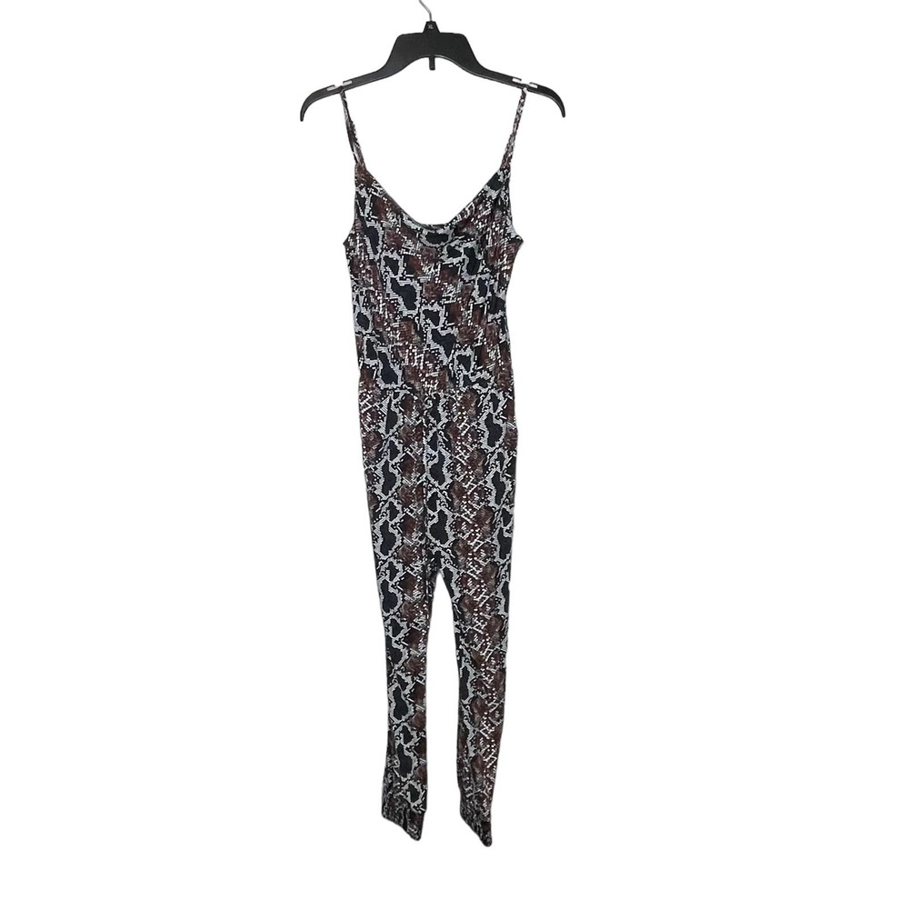 Veronica M Bias Tank Jumpsuit In Mikael Snake Reptile Print Women Size XS‎ NWT